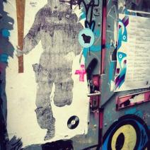 Terrorist message - street art.